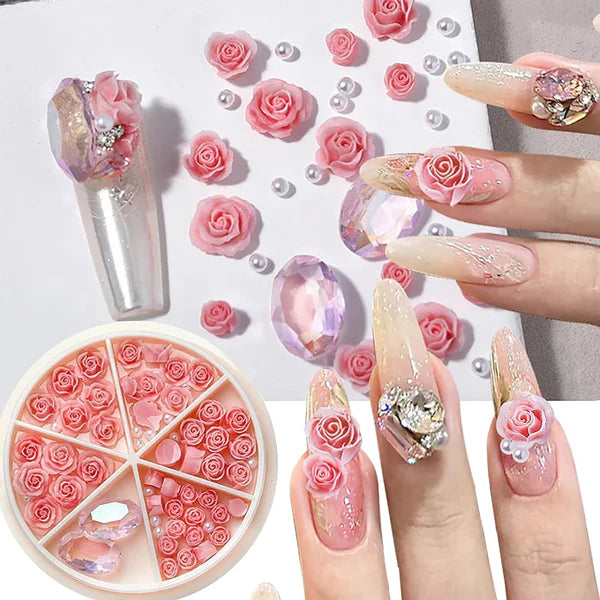 Coquette nail charms 3D