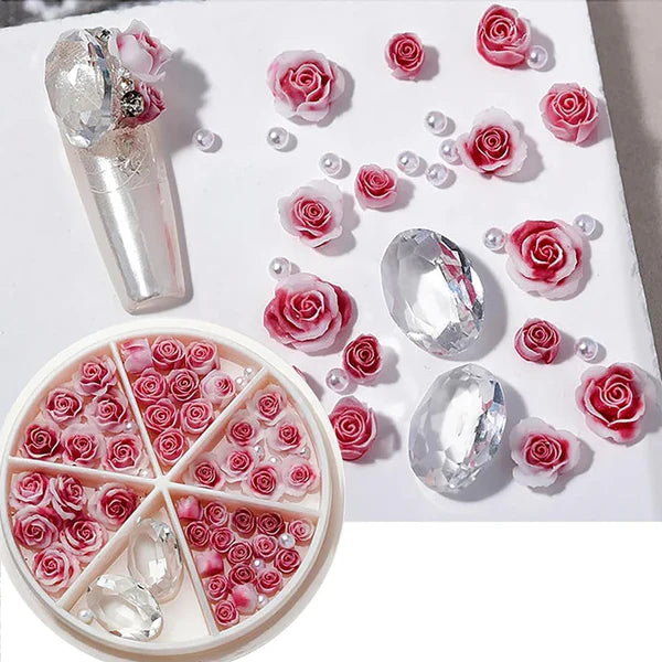 Coquette nail charms 3D