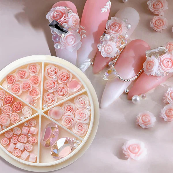 Coquette nail charms 3D