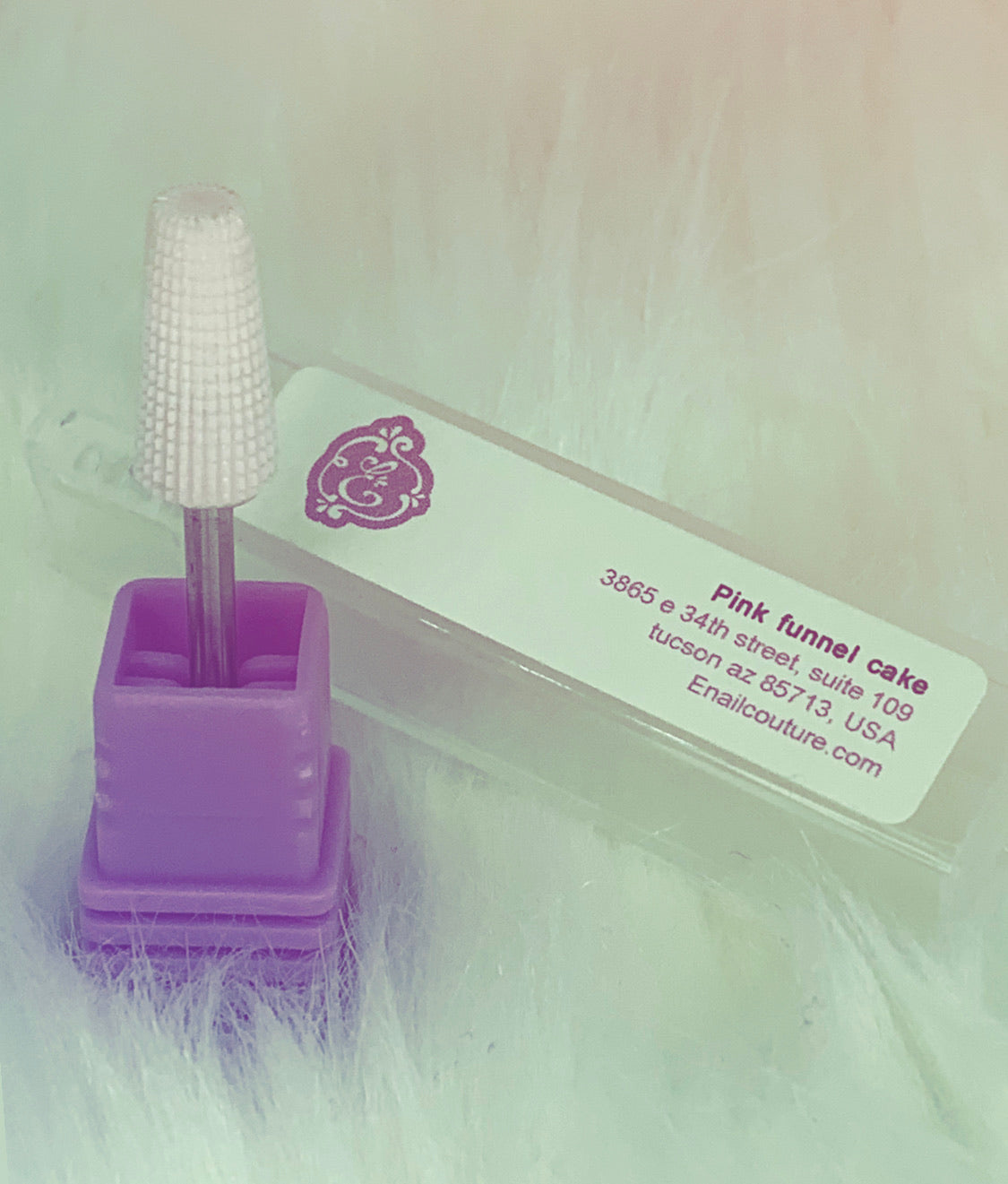 Pink Funnel Cake Nail Drill Bit