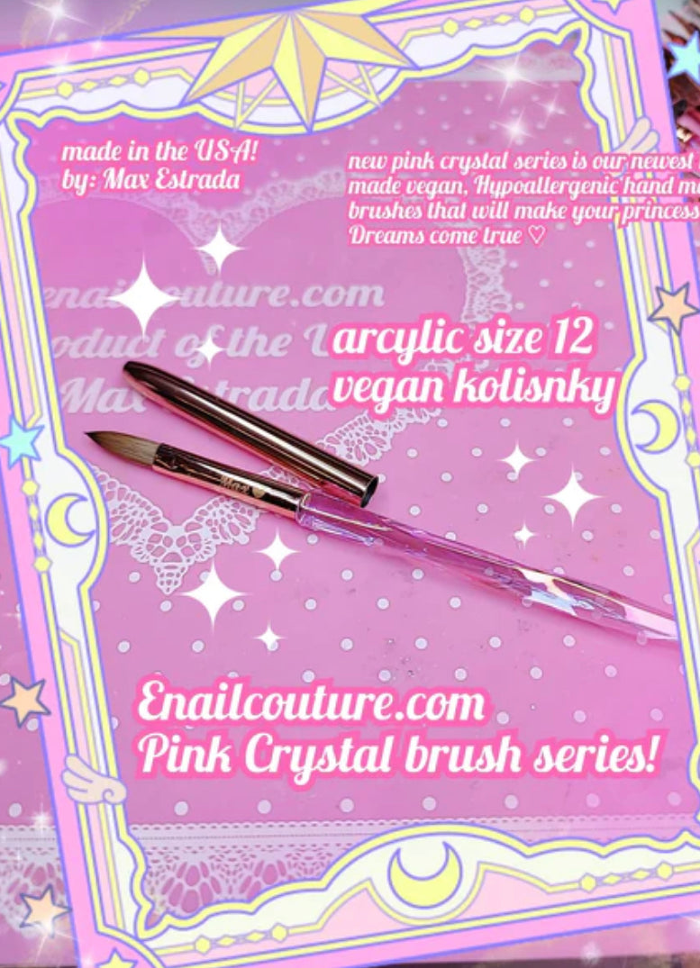Pink Crystal brush set of 7