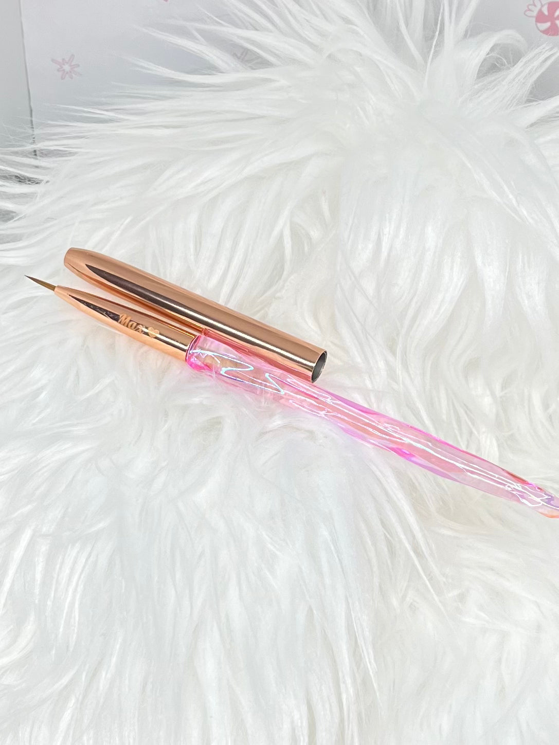 Pink Crystal brush set of 7