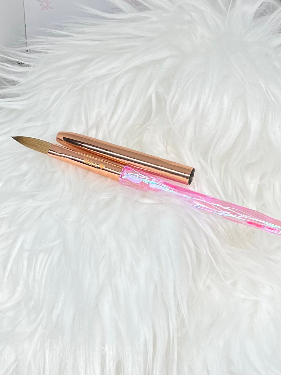 Pink Crystal brush set of 7