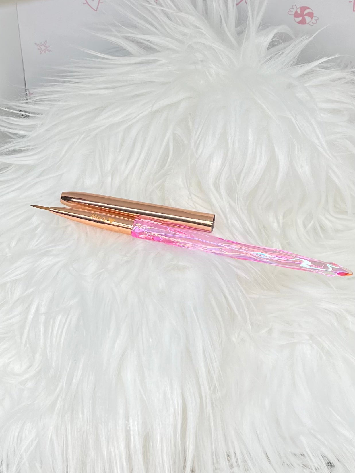 Pink Crystal brush set of 7
