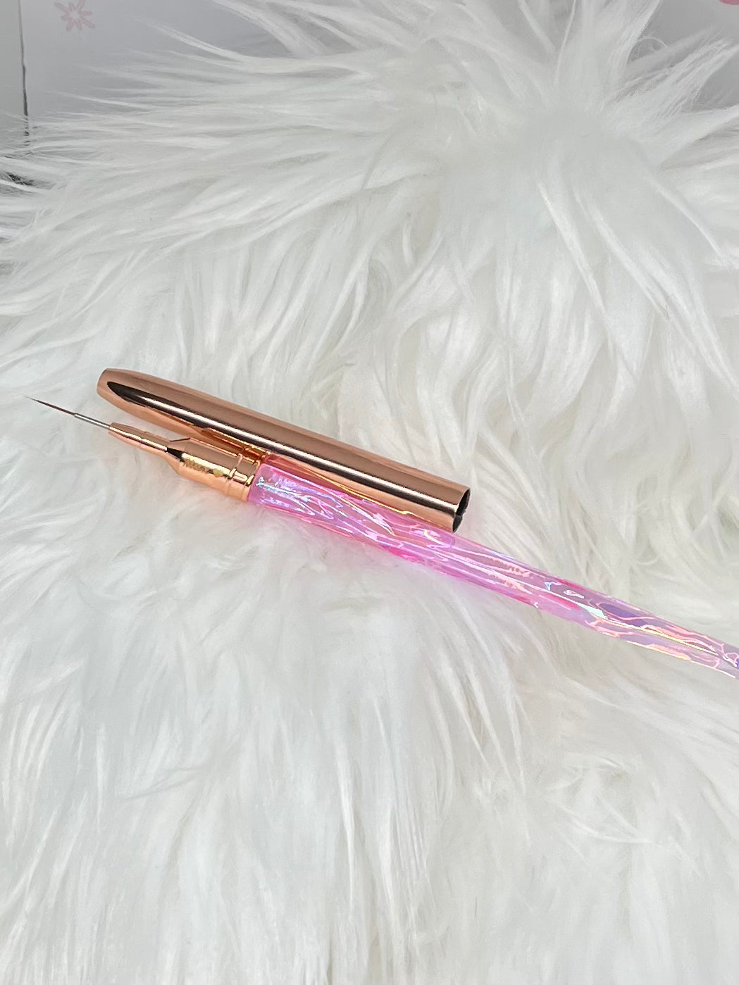 Pink Crystal brush set of 7