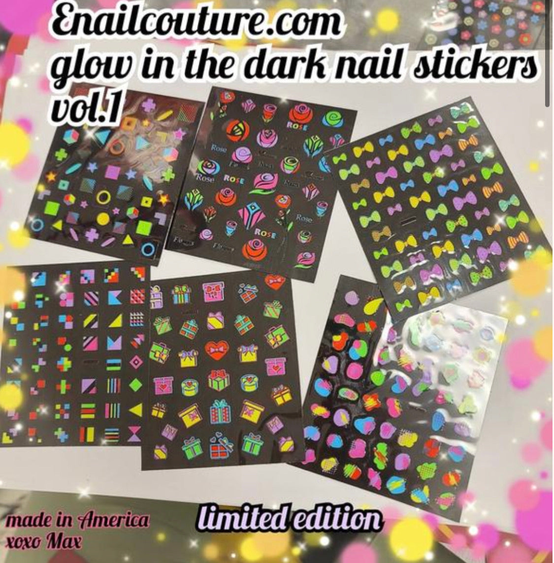 Charm Stickers Glow in the dark