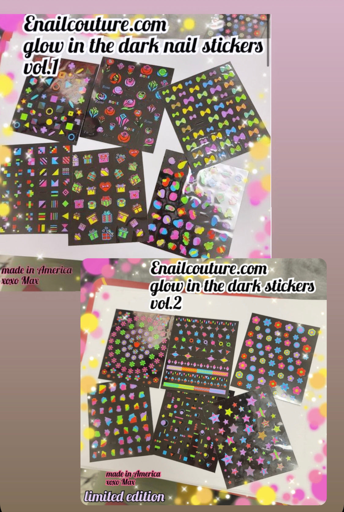 Charm Stickers Glow in the dark