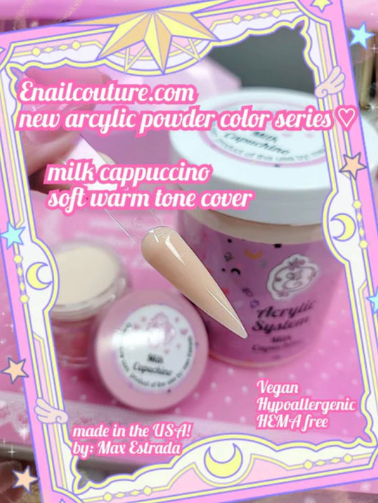 Milk cappuccino acrylic powder 2oz.