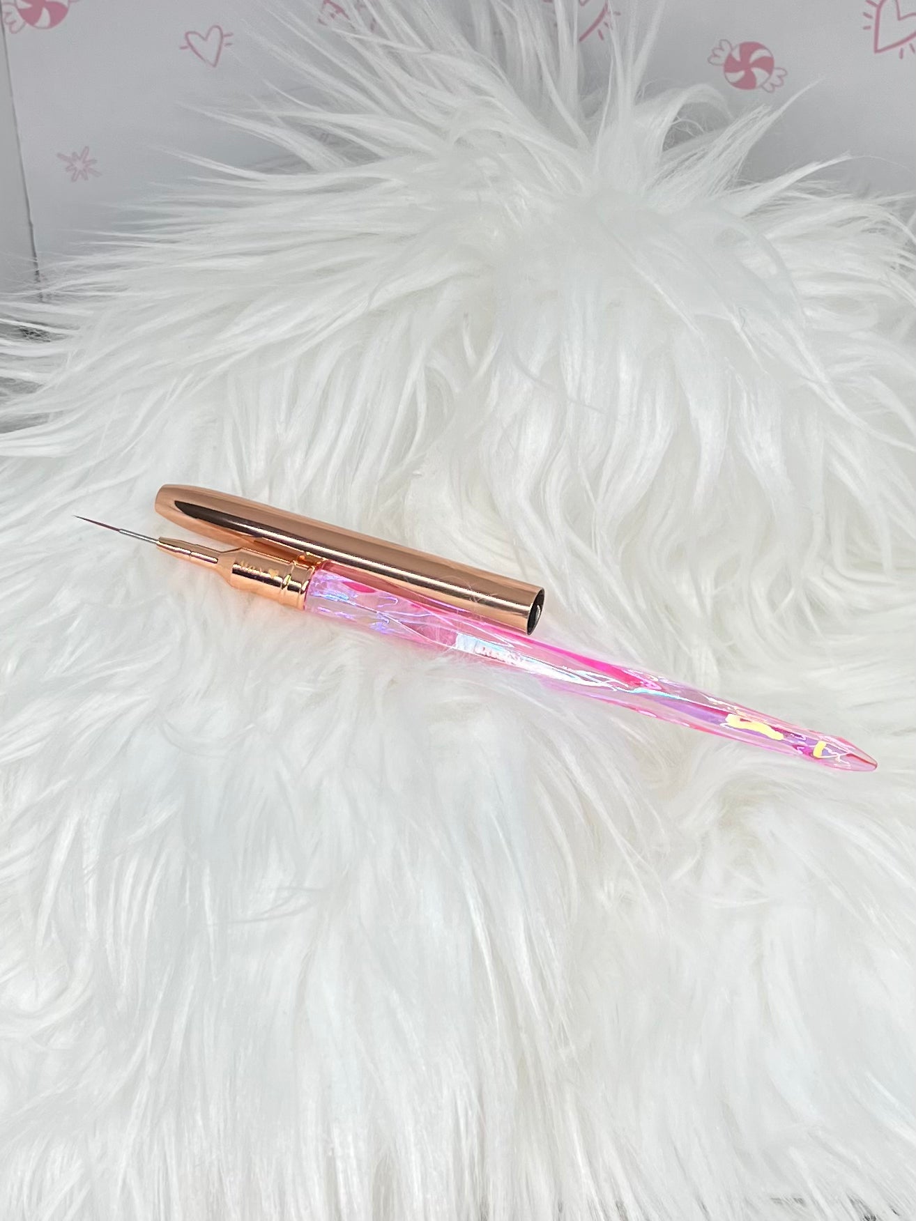 Pink Crystal brush set of 7