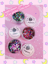 Circus Glitter Series (Holographic Nail Art Glitters Shinning Sugar Effect Nail Powders Laser Candy Color Nail Art Supplies Flakes Dipping Dust Colorful Nail Decor Glitter Sequins Designs Manicure Tips Accessories )