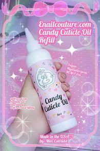 Refill Candy Cutie Cuticle Oil ~! (Cuticle Oil Vitamin E Vitamin B Nail Strengthener Cuticle Revitalizing Oil-Nourish, Soothes, Nourishes and Moisturizes Dry Nails and Cuticles)
