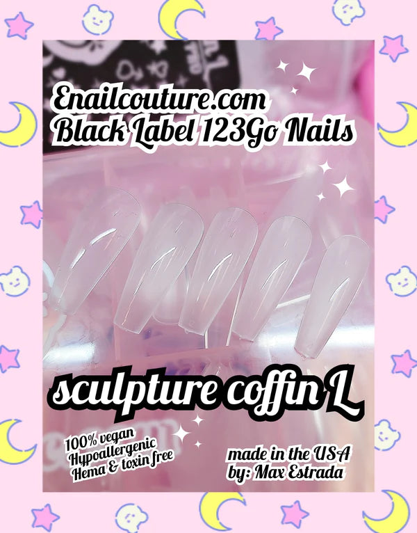 123go Black Label Nails Sculpture Coffin L