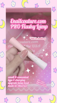 PRO Flashy Lamp ! ( 3W Handheld UV Light for Nails Cordless Nail Dryer Quick Dry Nail Art Led Nail Lamp for Gel USB Nails Flashlight for Home DIY Manicure Salon)