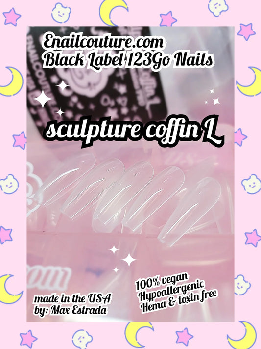 123go Black Label Nails Sculpture Coffin L