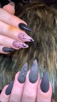 Precious Minerals 072 Gel polish Colour change Black/brown to Nude