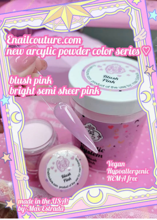 Blush pink acrylic powder 2oz.