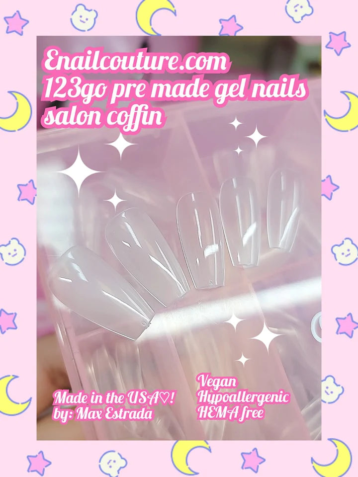 123go Soft Gel Full Cover Nail Tips!