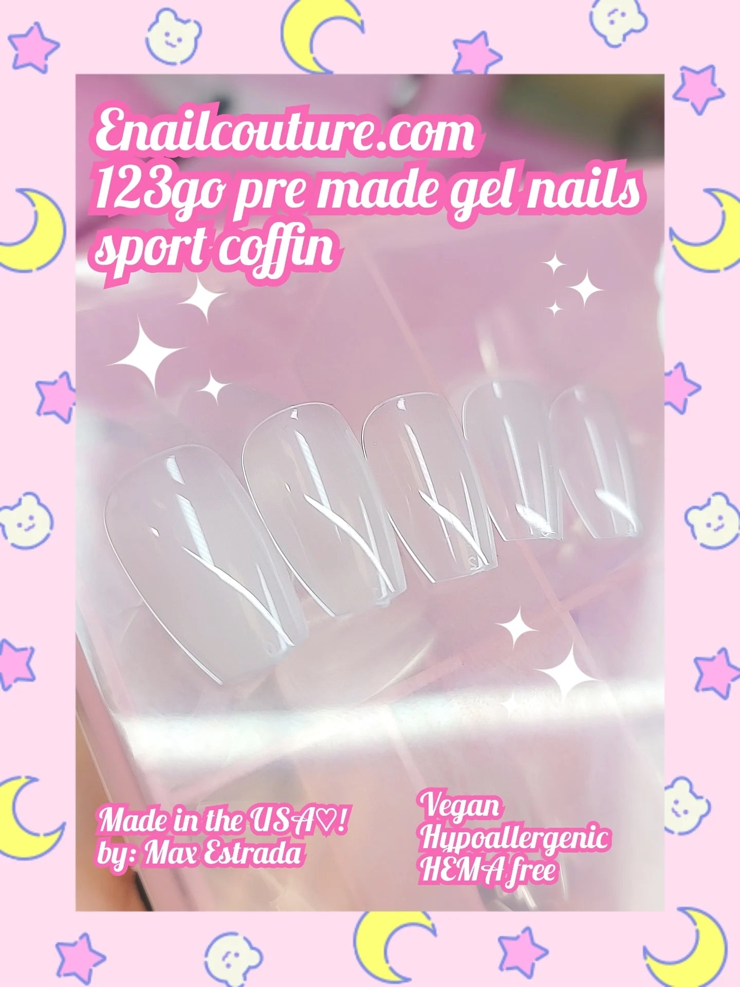 123go Soft Gel Full Cover Nail Tips!