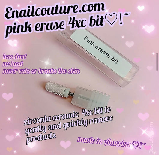 Pink Eraser Nail Drill Bit