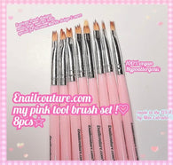 My Pink Tool Nail Art Brush Set