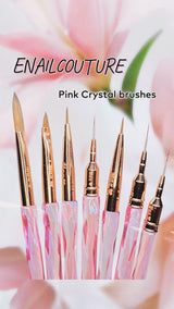 Pink Crystal brush set of 7