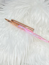 Pink Crystal brush set of 7